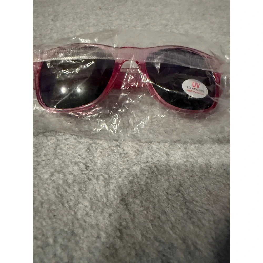 Microsoft Sunglasses Pink Translucent Logo Promo Tech Swag Wayfarer Style NWT